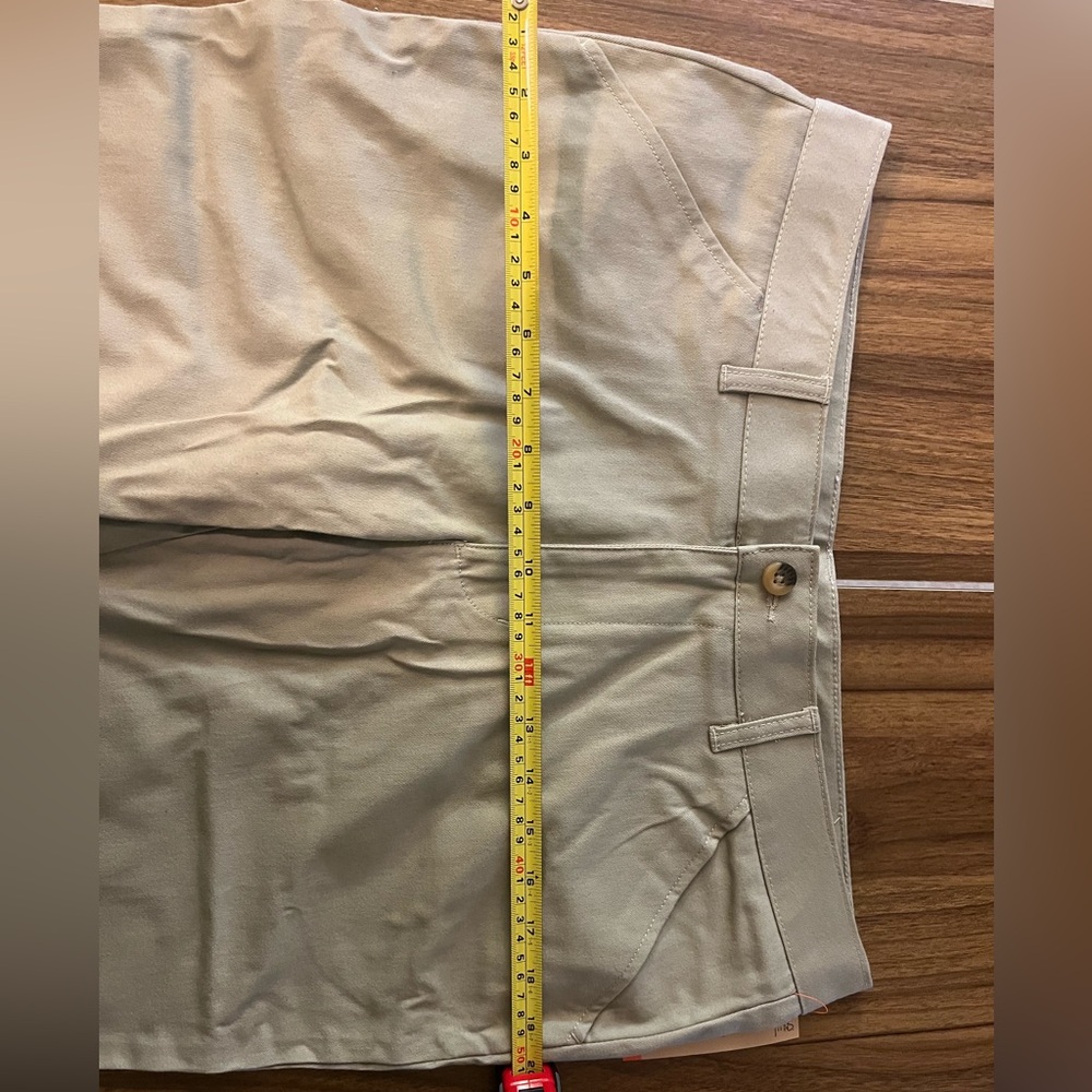 French Toast Khaki Young Womans Chino Shorts NWT - Picture 9 of 10